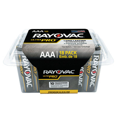 Ultra Pro Alkaline Reclosable Batteries, AAA 620-ALAAA-18PPJ