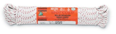 Spot Cord, 1600 lb Capacity, 100 ft, 5/16 in dia, Cotton, White 650-001020001060