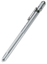 Stylus Flashlight, 3 AAAA, 11 lumens, Silver 683-65012