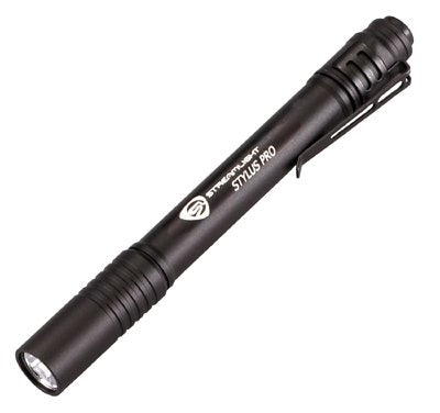 Stylus Pro LED Pen Light, 2 AAA, 100 lm, Matte Black 683-66118