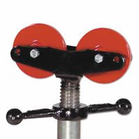 Roller Head with Steel Wheels, 2000 lb Cap, 1-1/4 in to 24 in Pipe 432-780514