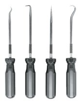 4-Pc Hook and Pick Set, Steel, 5-1/16 in L 758-PSP-4