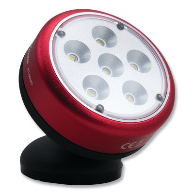 LED Magnetic Rotating Work Light, 375 Lumens, 6 SMD, 3 AAA Batteries Included 758-RT-6SMD