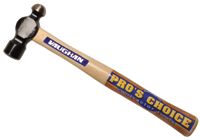 Commercial Ball Pein Hammer, Hickory Handle, 15 in, Forged Steel 20 oz Head 770-TC120