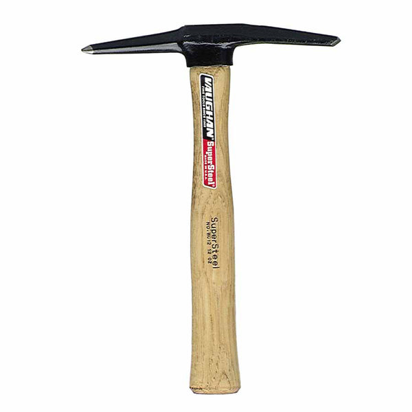 Welder's Chipping Hammer, 11-1/8 in OAL, 12 oz Head, Chisel and Pointed Tip, Hickory Handle 770-WC12