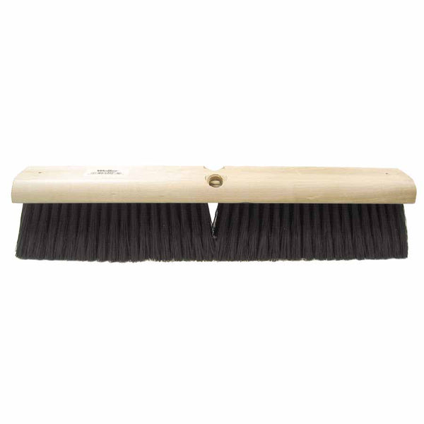 Polypropylene Medium Sweep Brush, 24 in Hardwood Block, 3 in Trim 804-42037