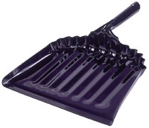 Dust Pan, 16 in W x 15 in L, 20 Gauge Steel, Black 804-71079