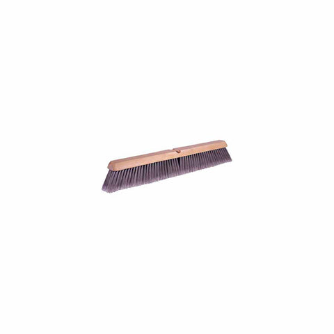 Flagged Silver Polystyrene Fine Sweep Brush, 24 in Hardwood Block, 3 in Trim L 804-42042