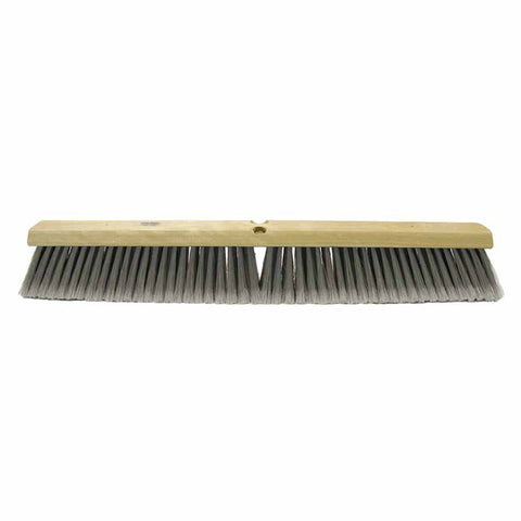 Flagged Silver Polystyrene Fine Sweep Brush, 36 in Hardwood Block, 3 in Trim L 804-42098