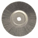 Narrow Face Crimped Wire Wheel, 12 in D, .006 Steel, 1 1/4 in Arbor 804-01299