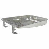 Paint Tray, 2 qt, Galvanized Steel Paint Tray, Used with 9 in Rollers and 96702 Paint Liner 804-49010