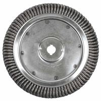 High Density Twist Knot Wire Wheel, 14 in D, .016 in Steel, 1-1/4 in Arbor Hole 804-09799