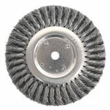 Standard Twist Knot Wire Wheel, 8 in D x 5/8 in W, .016 in Steel Wire, 6,000 rpm 804-08145