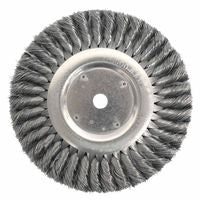 Standard Twist Knot Wire Wheel, 8 in D x 5/8 in W, .016 in Steel Wire, 6,000 rpm 804-08145