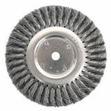 Standard Twist Knot Wire Wheel, 8 in D x 5/8 in W, .0118 in Stainless Steel 804-08375