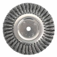 Standard Twist Knot Wire Wheel, 8 in D x 5/8 in W, .0118 in Stainless Steel 804-08375