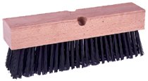 Wire Brooms, 14 in Hardwood Block, 5 in Trim L, Flat Wire 804-42030