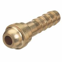 Barbed Hose Nipple, 200 psig, Brass, 3/4 in Hose ID 312-D-18