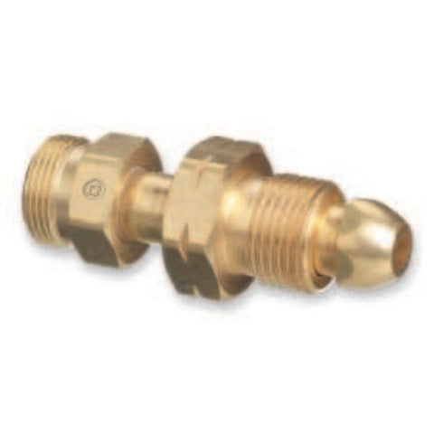 Brass Cylinder Adaptor, From CGA-510 POL Acetylene To CGA-520 B Tank 312-315