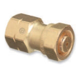 Brass Cylinder Adaptor, From CGA-520 B Tank Acetylene To CGA-510 POL Acetylene 312-317