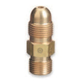 Brass Cylinder Adaptors, From CGA-510 POL Acetylene To CGA-300 Coml Acet 1 Piece 312-51