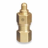 Brass Cylinder Adaptor, From CGA-346 Air To CGA-580 Nitrogen 312-828