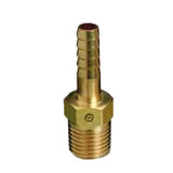 Brass Hose Adaptors, Male/Barb, Brass, 1/2 in 312-C-42