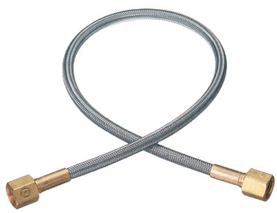 Flexible Pigtail, 36 in L, 3000 psig, 304 Stainless Steel Hose/Brass Fittings, 1/4 in NPT (F) 312-PF-4-36