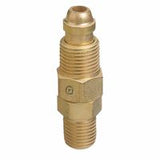 Inert Arc Hose & Torch Adaptor, Brass, Elbow - 90?, Male/Male, RH to RH 312-AW-409