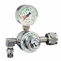 Single-Stage Preset Regulator, Oxygen, 0 to 50 psi, 3000 psi Inlet, CGA 540 Nut and Nipple 312-M1-540-P