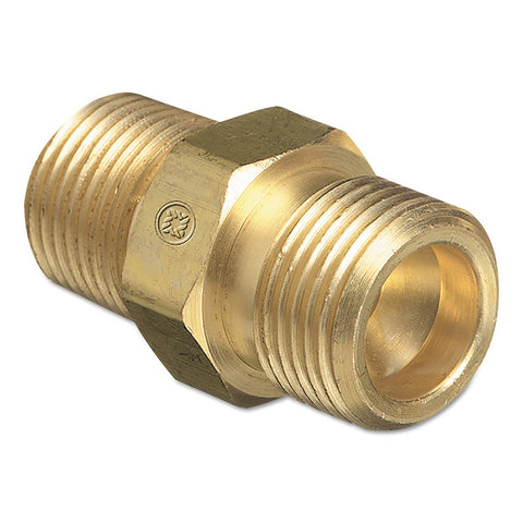 Male NPT Outlet Adaptor for Manifold Pipeline, Brass, Oxygen, 1/4 NPT 312-B-50