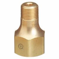 Male NPT Outlet Adaptor for Manifold Pipeline, Brass, Carbon Dioxide, 1/4 in NPT 312-B-20