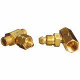 Manifold Coupler Tee, Coupler without Check Valve, 3000 psig, Brass 312-T-92