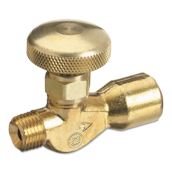 Brass Body Valve for Non-Corrosive Gases, 200 psig, 1/4 in NPT (M), 5/8 in-18 RH (F), Inert Gas CGA-032 312-215-AR