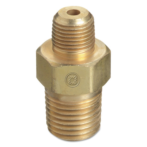 Pipe Thread Reducer Bushings, Brass, 1/2 in (NPT); 1/4 in (NPT) 312-B-8-4HP