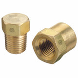 Pipe Thread Caps & Plugs, Hex Plug, 3,000 PSIG, Brass, 1/4 in (NPT) 312-PC-4HP