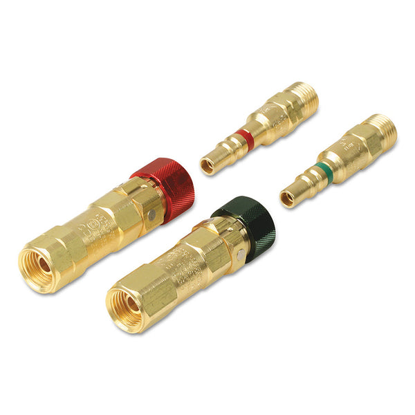 Kwiklok OSHA Compliant Quick Connect, Brass, Inert Gas, Regulator to Hose 312-QDB73