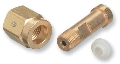 Regulator Inlet Nut, Carbon Dioxide (CO2), Brass, CGA-320 312-CO-2