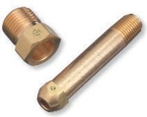 Regulator Inlet Nipple, Industrial Mixtures of Oxygen, 1/4 in NPT, 3 in L, CGA-296 312-29-3