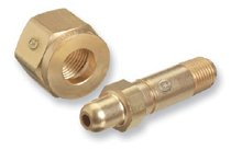 Regulator Inlet Nipples, Air, 1/4 in (NPT), 2 1/2", Stainless Steel, CGA-346 312-SS-14-3