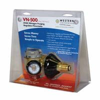 VN Series HVAC Nitrogen-Purging Regulator/Flowmeter, Preset, 250 psi Test, 35 to 25 SCFH Purge/3 to 6 SCFH Braze, CGA-580 312-VN-250