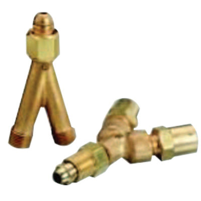 Y Connections, 200 PSIG, Brass, Industrial Air & Water, 5/8 in - 18 (F) 312-402