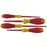 SoftFinish Insulated Screwdriver Set, Metric, Includes 4-Phillips/6-Slotted, 10-Pc 817-32093