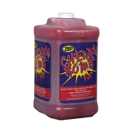 Cherry Bomb Heavy-Duty Hand Cleaner, Square Jug, 1 gal, DISP/Pump Not Included 019-95124