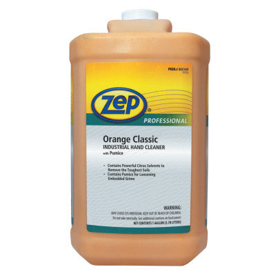 Orange Classic Industrial Hand Cleaner with Pumice, Orange, Bottle, 1 gal 019-1046475