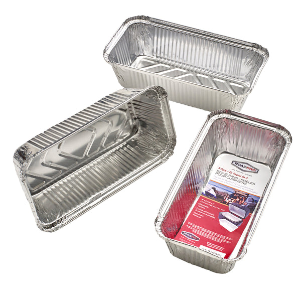 RoadPro Aluminum Pans for the 12V Portable Stove RPSC-90820 - Pack of 3